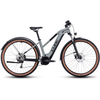 Bicicleta todocamino eléctrica CUBE REACTION HYBRID PERFORMANCE 500 ALLROAD TRAPEZ Gris 2023 0